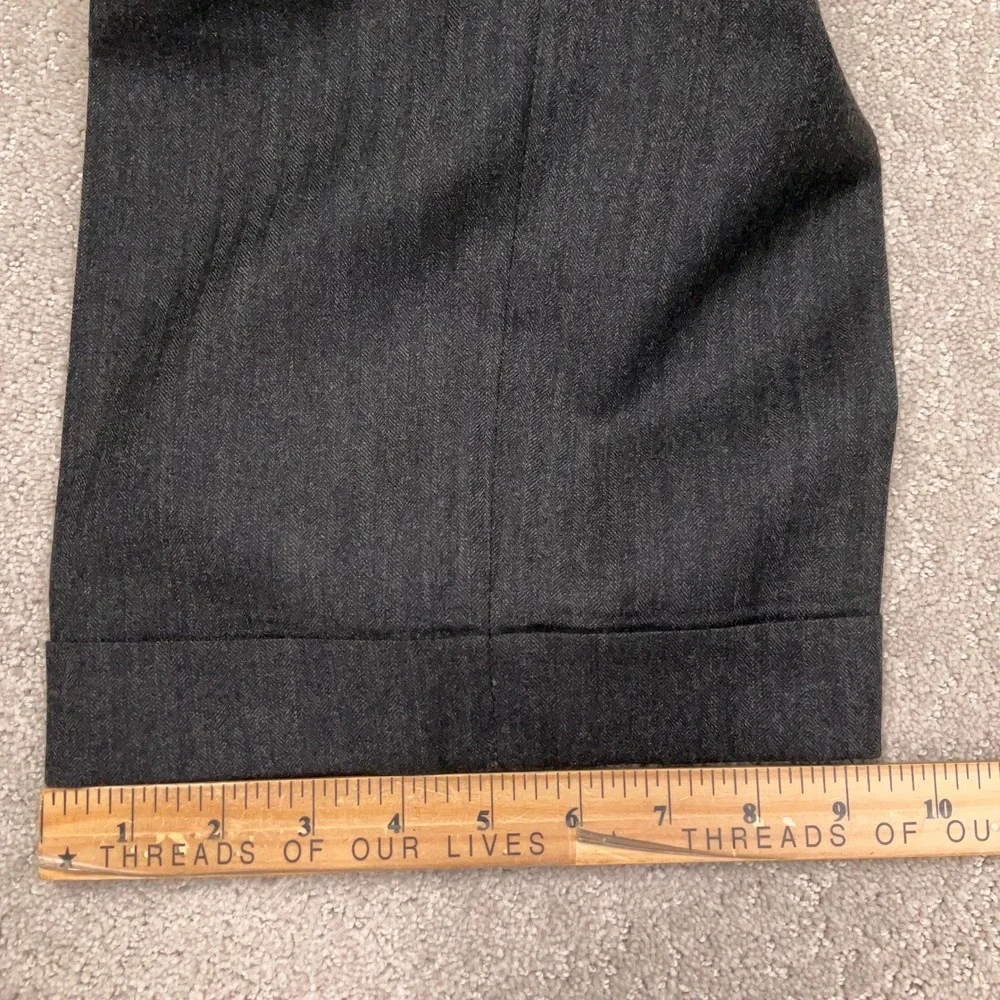 Jos. A. Bank Suit Mens 42L Charcoal Gray  Herringbone Wool Cashmere